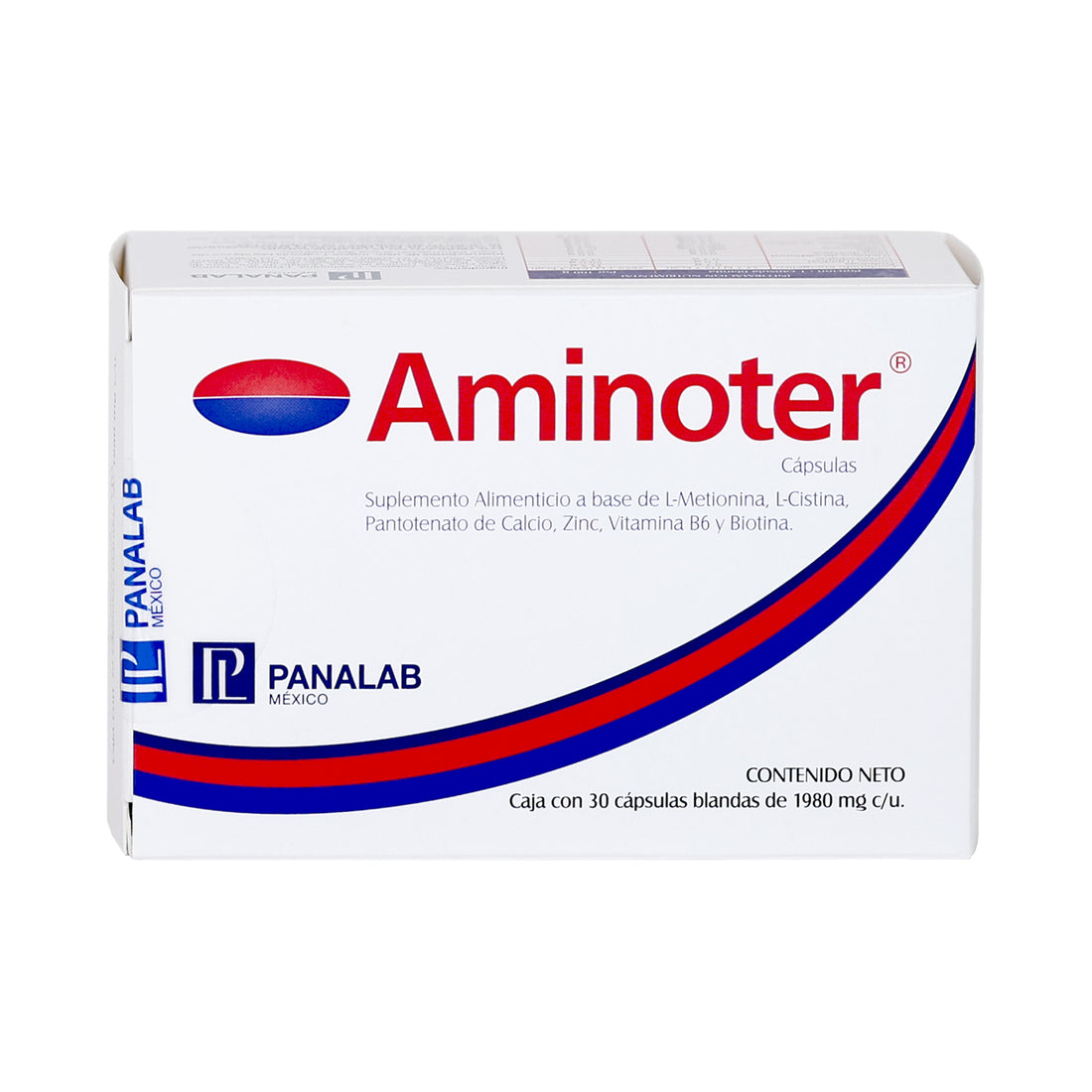 AMINOTER SUPLEMENTO ALIMENTICIO FORTALECE CABELLO Y UÑAS VITAMINA B3 L METIONIA L OSTINA,CAIDA DE CABELLO