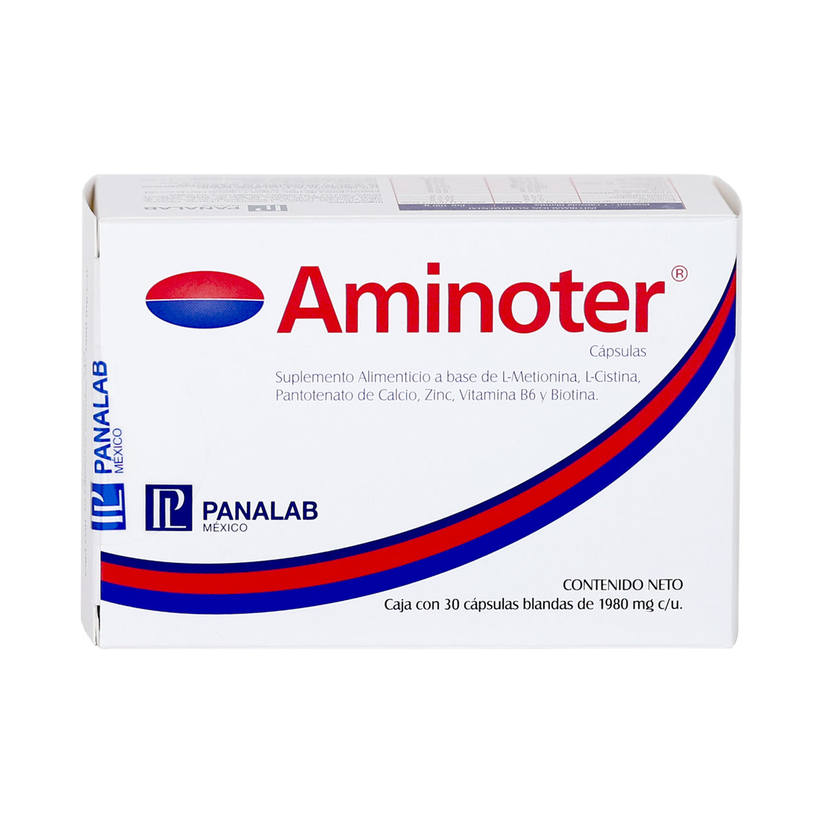AMINOTER SUPLEMENTO ALIMENTICIO FORTALECE CABELLO Y UÑAS VITAMINA B3 L METIONIA L OSTINA,CAIDA DE CABELLO