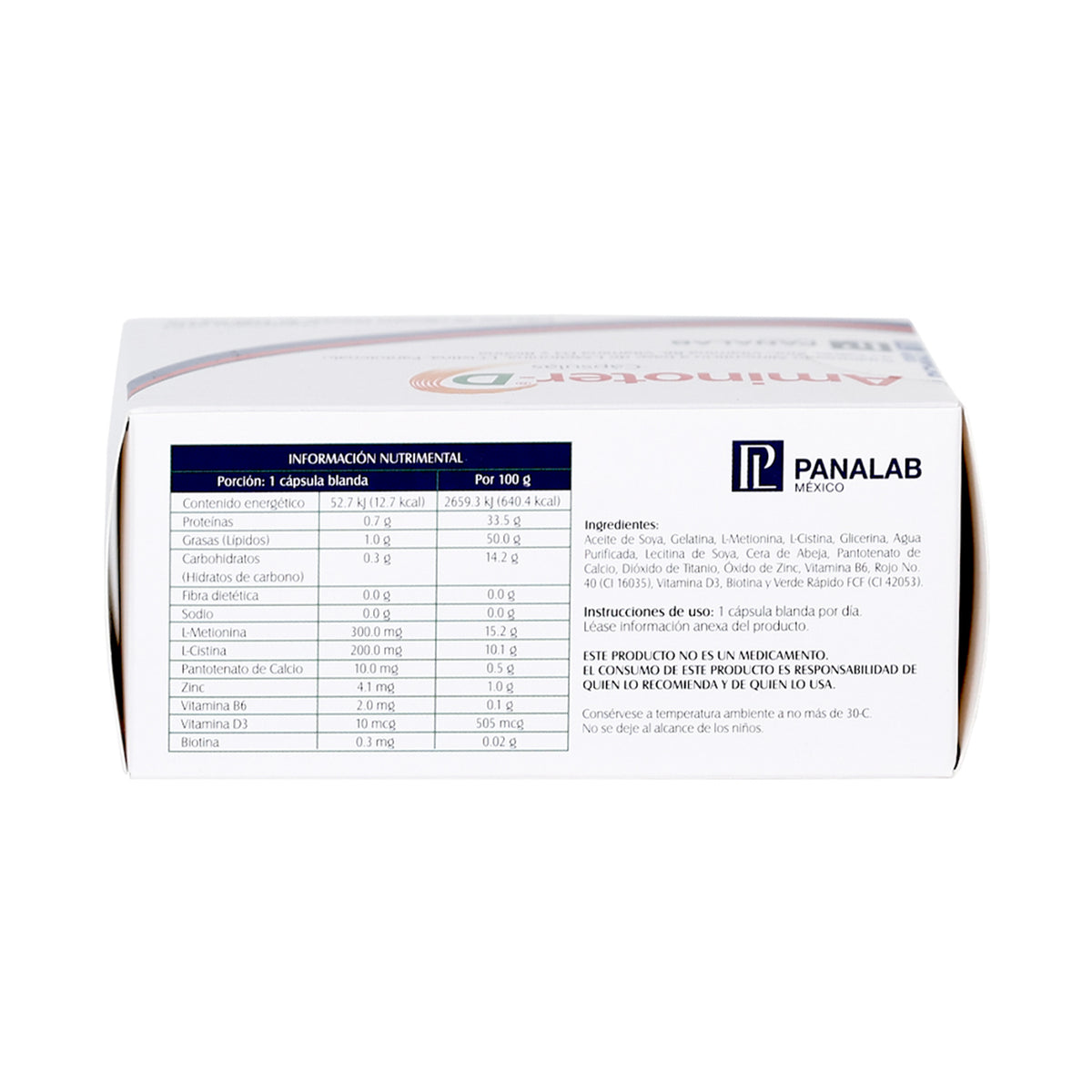 AMINOTER SUPLEMENTO ANTICAIDA  RESISTENCIA DE CABELLO Y UÑAS VITAMINA D3 B3 ALOPECIA HIPOALERGENICO, CAIDA DE CABELLO