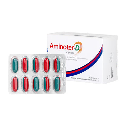 AMINOTER SUPLEMENTO ANTICAIDA  RESISTENCIA DE CABELLO Y UÑAS VITAMINA D3 B3 ALOPECIA HIPOALERGENICO, CAIDA DE CABELLO