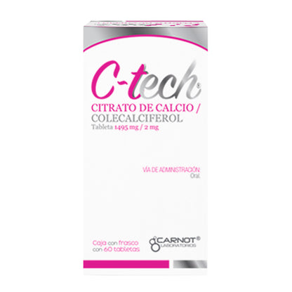 C-TECH CALCIO VITAMINA D3 MUJER EMARAZO OSTEOPORISIS