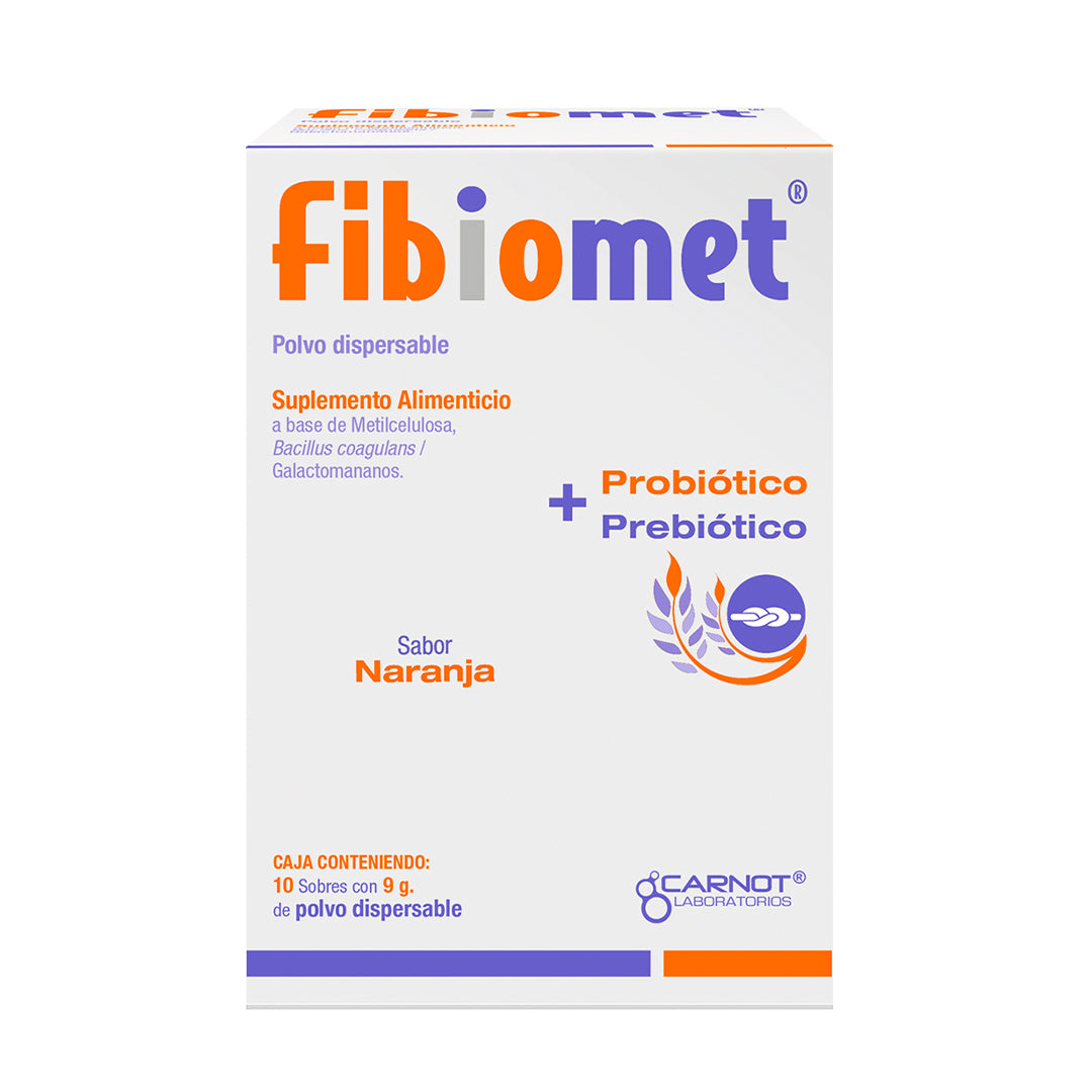 FIBIOMET PROBIOTICO SUPLEMENTO ALIMENTICIO FLORA INTESTINAL METICELULOSA  BACILLUS 