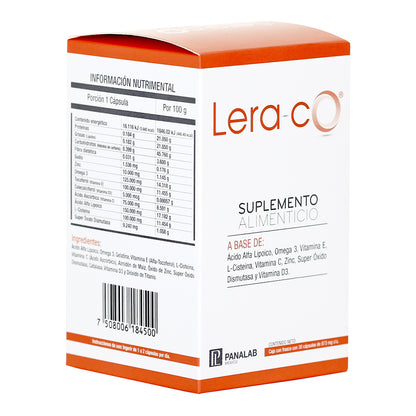 LERACO PANALAB - SUPLEMENTO ALIMENTICIO, OMEGA 3, VITAMINA E - PASSALUD FARMACIA