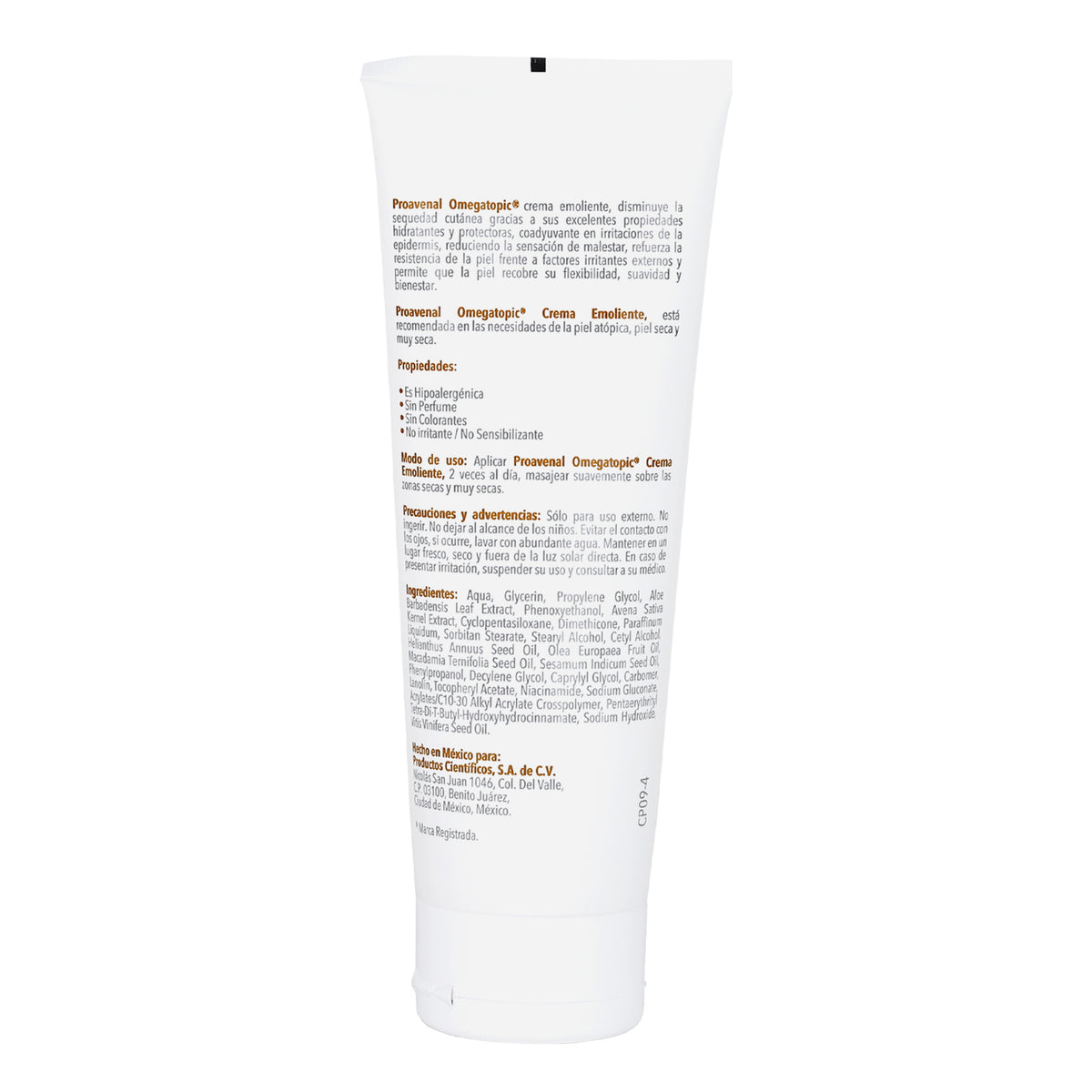 PROAVENAL CREMA DERMATOLOGICA, PIELES SENSIBLES ATOPICAS, SECAS IRRITACION ,RESEQUEDAD, VITAMINA B3, OMEGA 6 