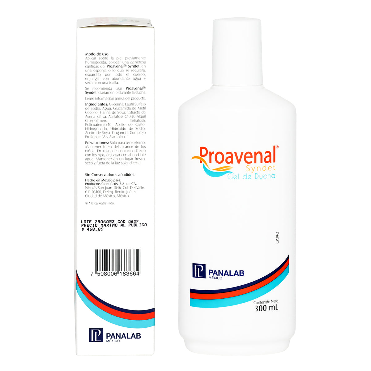 PROAVENAL GEL DUCHA LIMPIA E HIDRATA SUAVEMENTE PARA PIELES SENSIBLES, ATOPICAS, DERMATITIS, SIN PARABENOS,PASSALUD FARMACIA