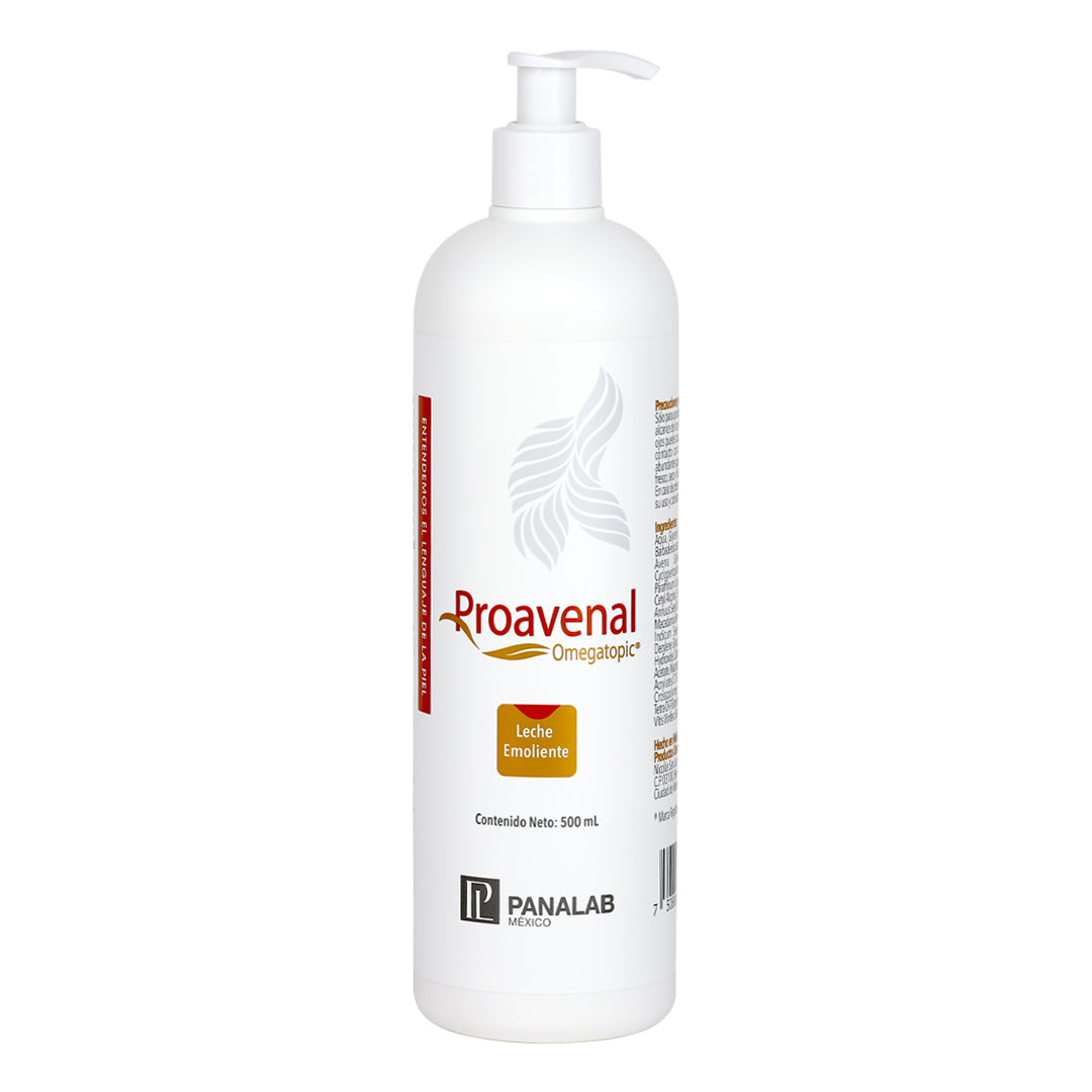 PROAVENAL LECHE EMOLIENTE, HIDRATACION INTENSIVA, PIELES SENSIBLES, DERMATITIS, ANTIINFLMATORIA, OMEGA 6, VITAMINA B3, PASSALUD FARMACIA