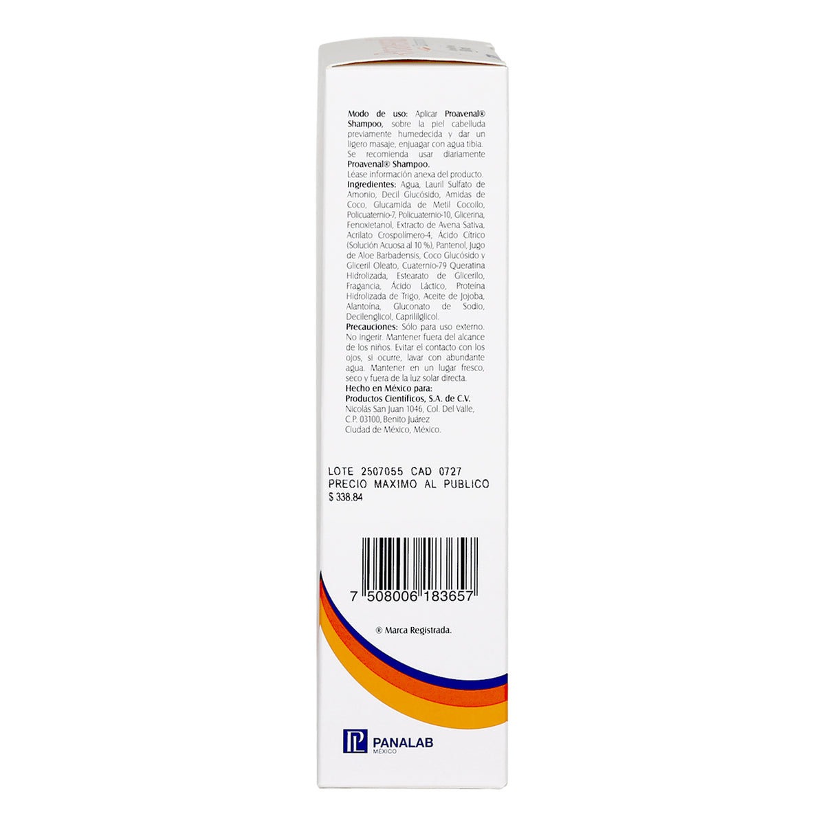 PROAVENAL SHAMPOO DERMATOLOGICO LIMPIEZA HIDRATACION CALMANTE PIEL SENSIBLE ATOPICA RESEQUEDAD PH 5.5 ALOE VERA, PASSALUD FARMACIA