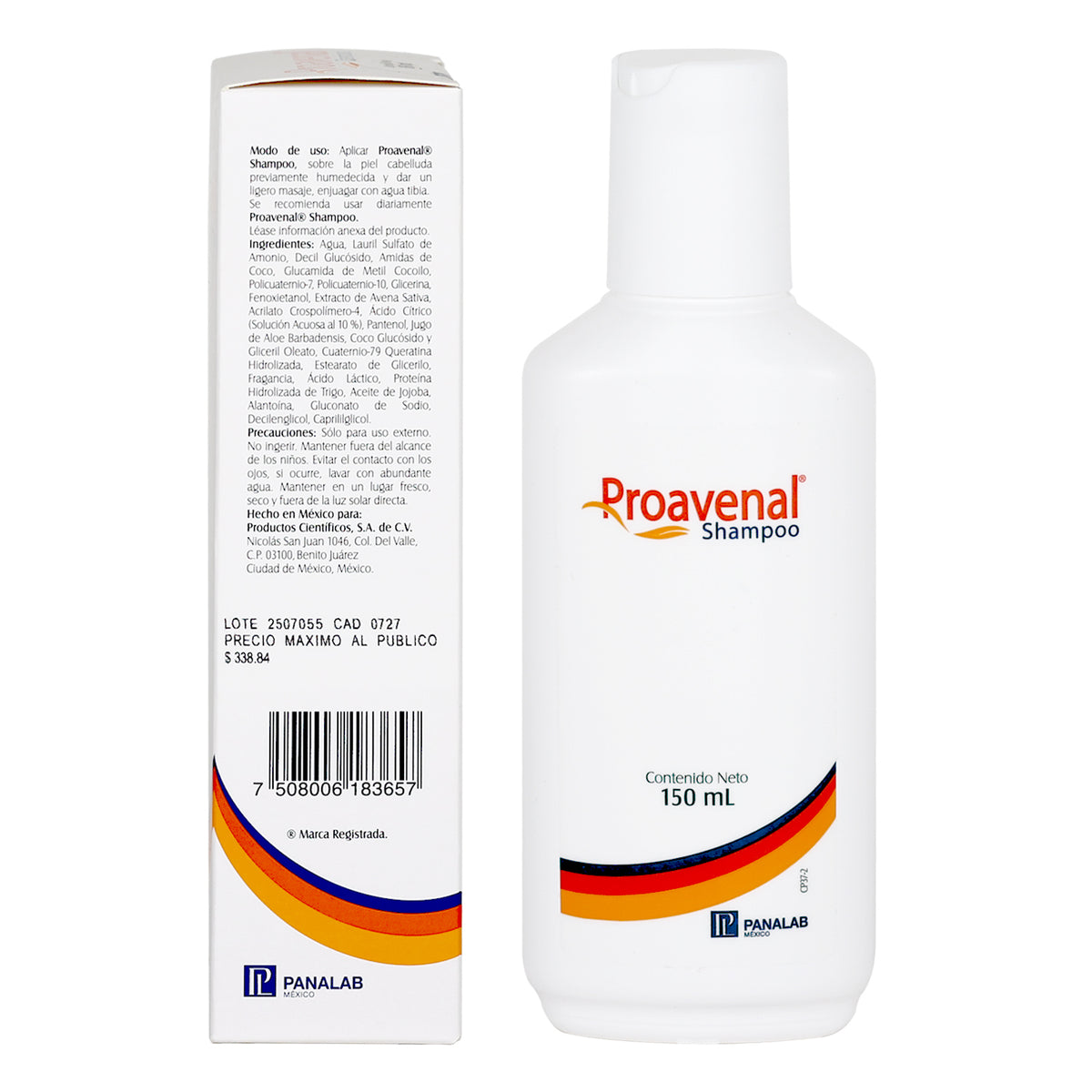 PROAVENAL SHAMPOO DERMATOLOGICO LIMPIEZA HIDRATACION CALMANTE PIEL SENSIBLE ATOPICA RESEQUEDAD PH 5.5 ALOE VERA, PASSALUD FARMACIA