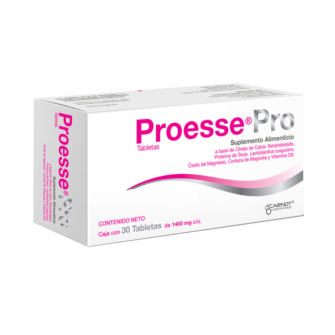 PROESSE PRO SUPLEMENTO ALIMENTICIO MAGNESIO ZINC VITAMINA B6 MINERALES  FUNCION MOSCULAR NERVIOSA ESTRES CRONICO 