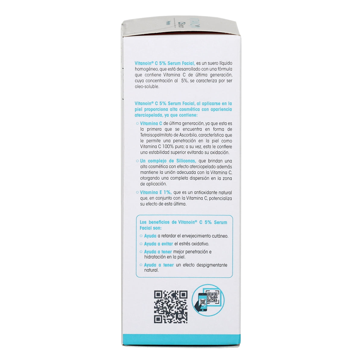 VITANOIN C5 SERUM FACIAL VITAMINA C VITAMINA E ANTIOXIDANTE, ESTIMULA COLAGENO, FIRMESA Y ELASTICIDAD 