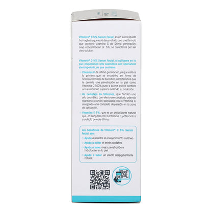 VITANOIN C5 SERUM FACIAL VITAMINA C VITAMINA E ANTIOXIDANTE, ESTIMULA COLAGENO, FIRMESA Y ELASTICIDAD 